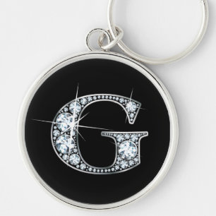 "G" Diamond Bling Chaveiro