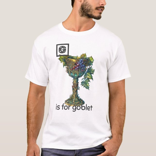 G é para Camiseta de Goblet (Frente)
