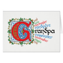 G é para o cartão avô