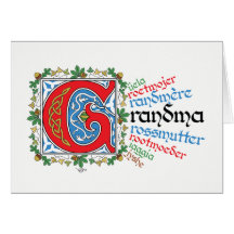 G é para o cartão da vovó