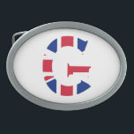 G Monograma sobreposto à bandeira de bandeira de b<br><div class="desc">G Monograma sobreposto no Union Jack Flag Belt Buckle Design © Trinkets e coisas 2017 - AHP Design. Todos os Direitos Reservados. 030417</div>