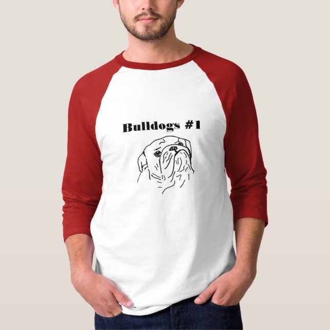 GA camisa dos buldogues #1 (Frente)