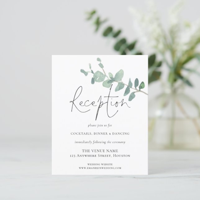 Gabinete de Casamento de Recepção Eucalyptus Orçam (Em pé/Frente)