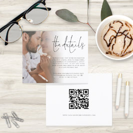 Gabinete de Detalhes de Casamento de Código QR de