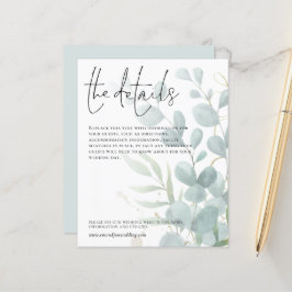 Gabinete de Script Eucalyptus Detalhes do Casament