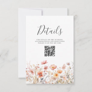 Gabinete Detalhado de Casamento do Código QR Flora