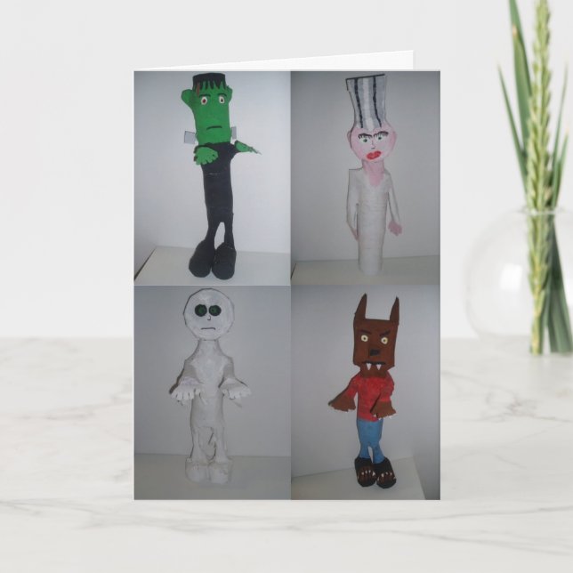 "Gabinete dos Mortos Mortos" Cartão de Hallowe’en (Frente)