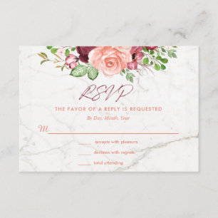 Gabinete RSVP Mauve Peach Elegante Burgundy
