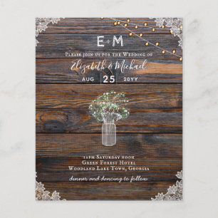 GABINETE Russo Gypsophila Lights Mason Jars Convid