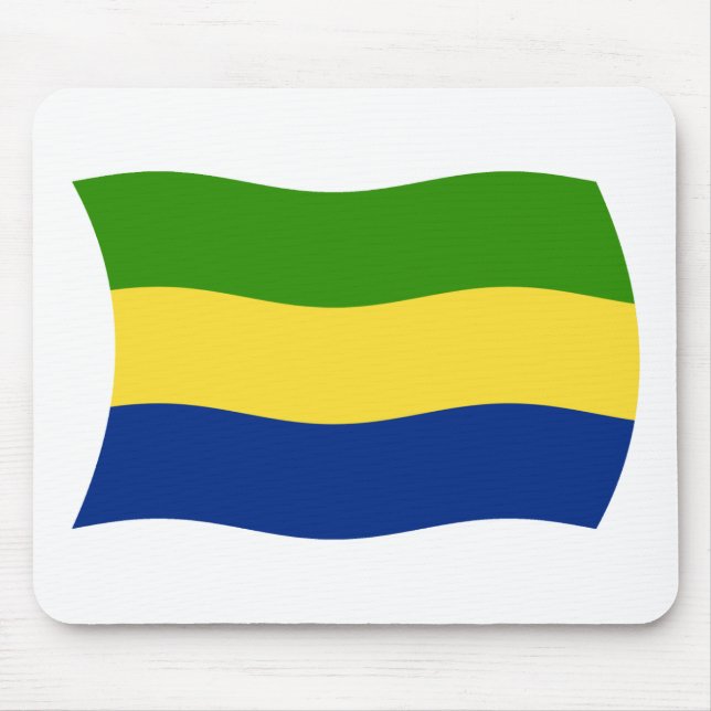 Gabon Flag Mousepad (Frente)