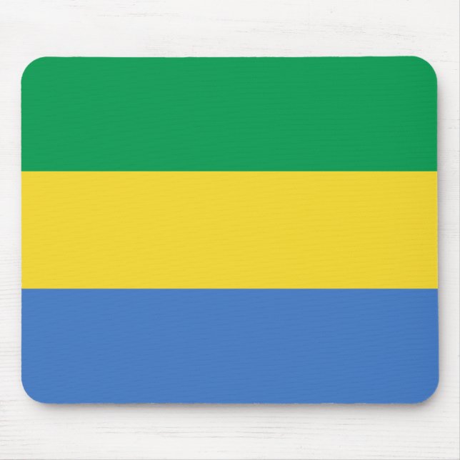 Gabon Flag Mousepad (Frente)