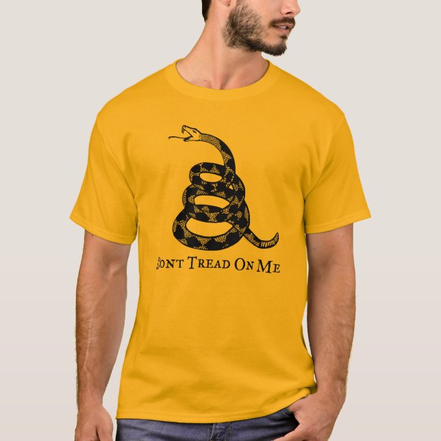Gadsden não pisa em mim o t-shirt (Frente)