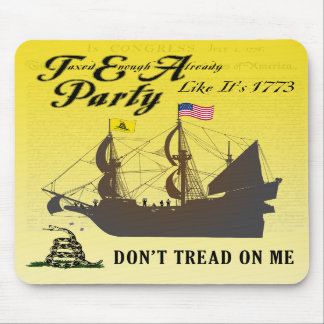 Gadsden - o tea party como ele é Mousepad 1773