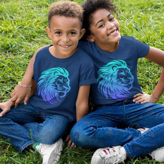 Gahanna Lions Blue Gradient T-Shirt (Criador carregado)