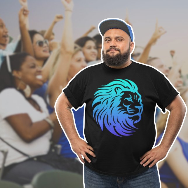 Gahanna Lions Blue Gradient T-Shirt (Criador carregado)