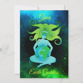 Gaia Earth Goddese Cartão de Saudação