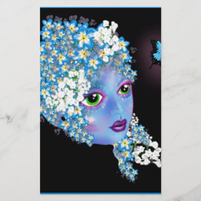 GAIA Mãe Terra Fantasia Pagan Art de LeahG (Frente)
