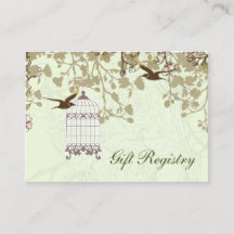 gaiola verde de aves, amor, pássaros Cartões de re