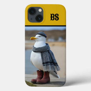 Gaivota Engraçada em Botas de Chuva – Humor de Pra