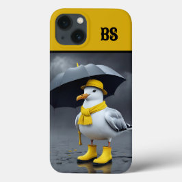 Gaivota Engraçada em Botas de Chuva – Humor de Pra