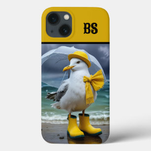 Gaivota Engraçada em Botas de Chuva – Humor de Pra