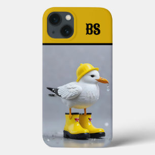 Gaivota Engraçada em Botas de Chuva – Humor de Pra