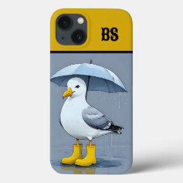 Gaivota Engraçada em Botas de Chuva – Humor de Pra