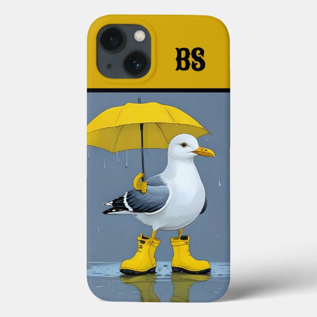 Gaivota Engraçada em Botas de Chuva – Humor de Pra (Verso)
