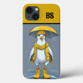 Gaivota Engraçada em Botas de Chuva – Humor de Pra