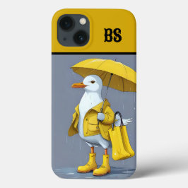 Gaivota Engraçada em Botas de Chuva – Humor de Pra