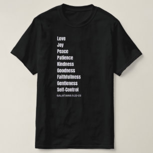 GALÁCIOS 5:22-23 Mens brancos T-Shirt