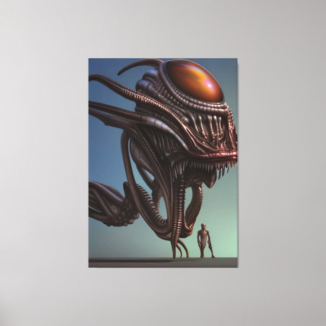 Galactic Alien Monster Canvas Print (Frente)