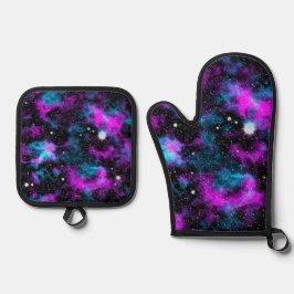 Galáxia azul e roxa