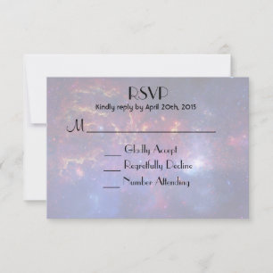 Galáxia brilhante em RSVP de Espaço Exterior