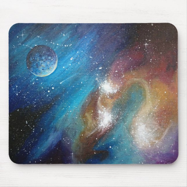 Galáxia colorida Mousepad (Frente)
