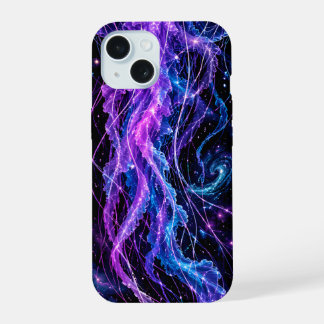 Galáxia de Água-Viva Cósmica Arte Espacial Neon Ce
