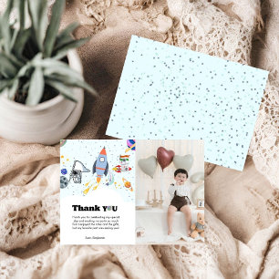 Galáxia e cartões de agradecimentos espacial de pl