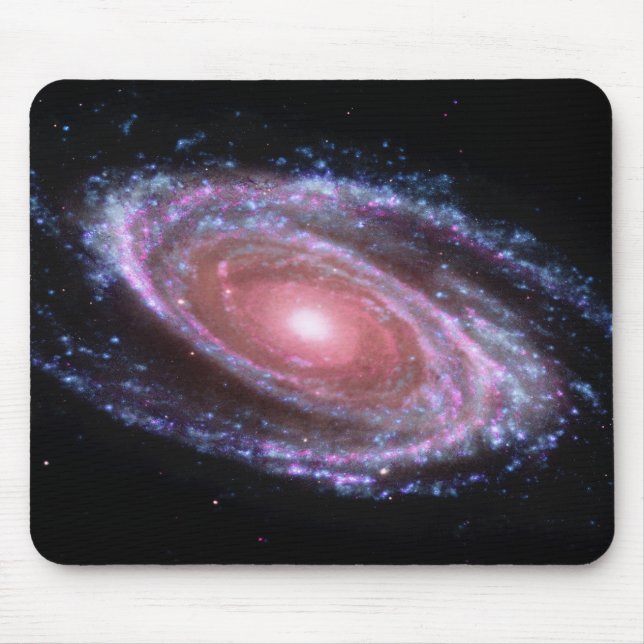Galáxia espiral cor-de-rosa Mousepad (Frente)