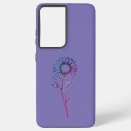 galáxia samsung s21 ultra case flower design