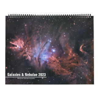 Galáxias e Nebulae 2023 Calendário