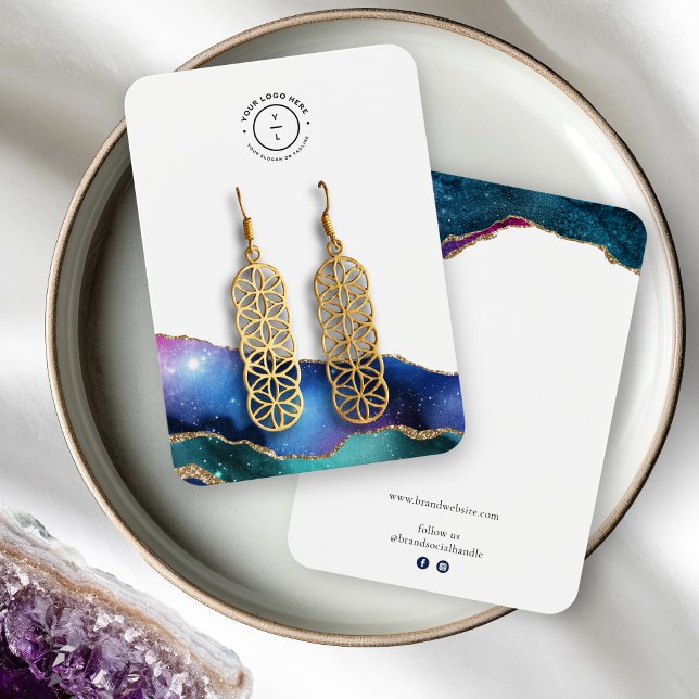 Galáxias Elegante Stars Logotipo de Borda Dourada  (Criador carregado)