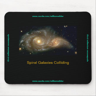 Galáxias espirais Mousepad de colisão