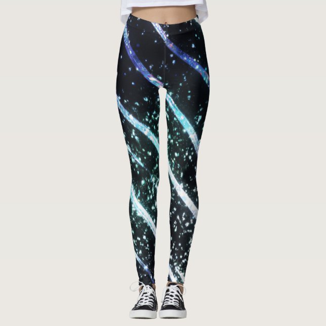 Galáxias Estrelas Leggings (Frente)