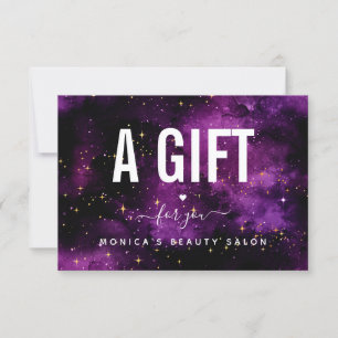 Galáxias Roxas Cósmicas Salão de Bela Noite