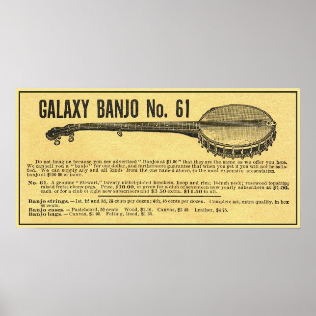 Galaxy Banjo Poster (Frente)