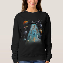 Galaxy Cat Swimming T-Shirt | Cute Astronaut Cats 