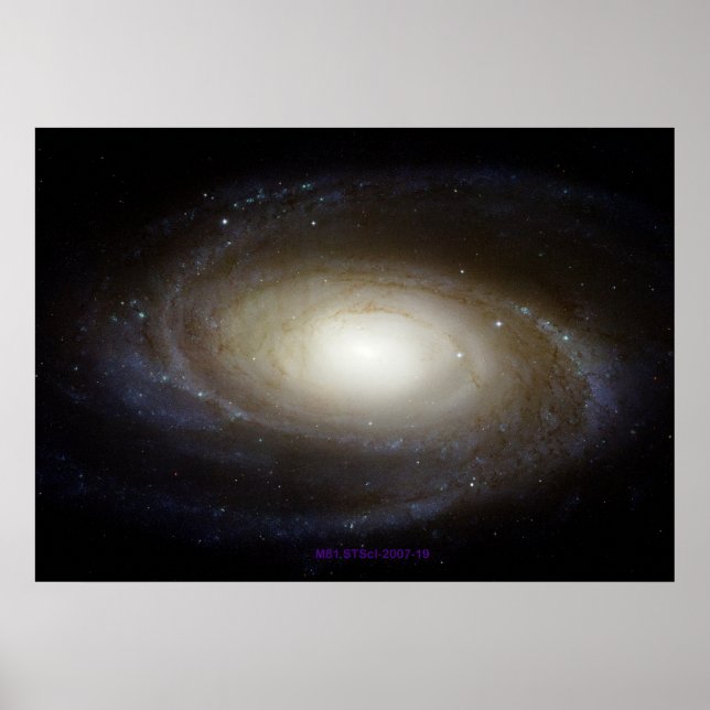 Galaxy Messier 81 - Poster redimensionável (Frente)
