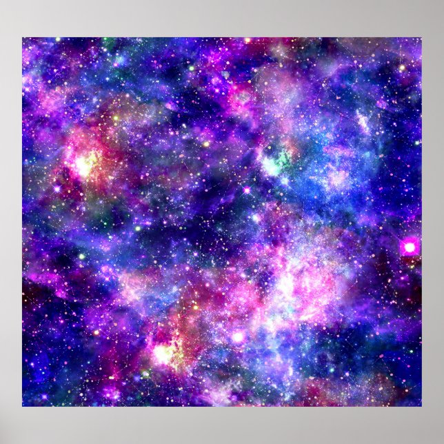 Galaxy Night Impressão Cosmic Design (Frente)