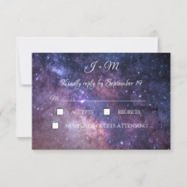 Galaxy Starry Night Modern RSVP