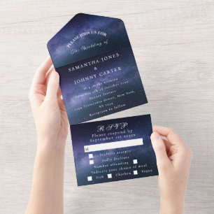 Galaxy Starry Night Sky - Nebulosa do Casamento Un